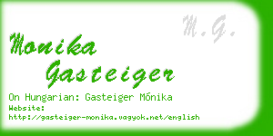monika gasteiger business card